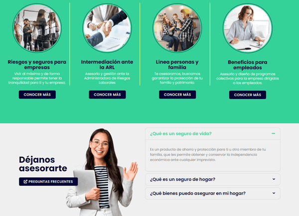 Página Web - Informativa Seguros - Medellin